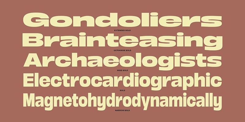 Boom Sans厚重英文标题字体完整版